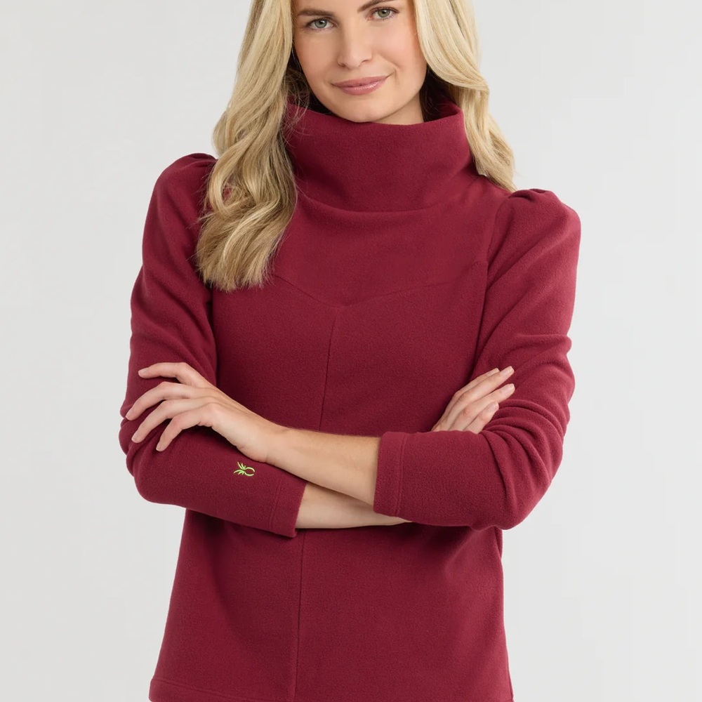 Dudley Stephens Camilla Puff Sleeve Turtleneck